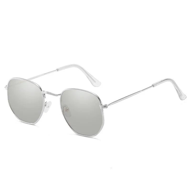 Women's Alloy Frame Polycarbonate Lens Square Shape Sunglasses