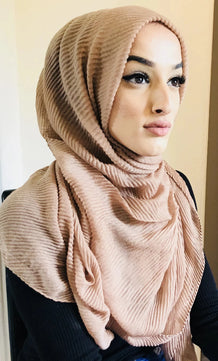 Women's Arabian Cotton Head Wrap Solid Pattern Casual Hijabs