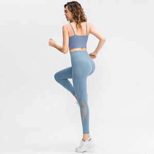 Women's Polyester High Waist Elastic Closure Sports Wear Leggings