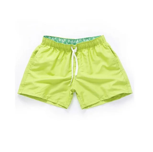 Men's Polyester Drawstring Closure Quick-Dry Swimwear Shorts