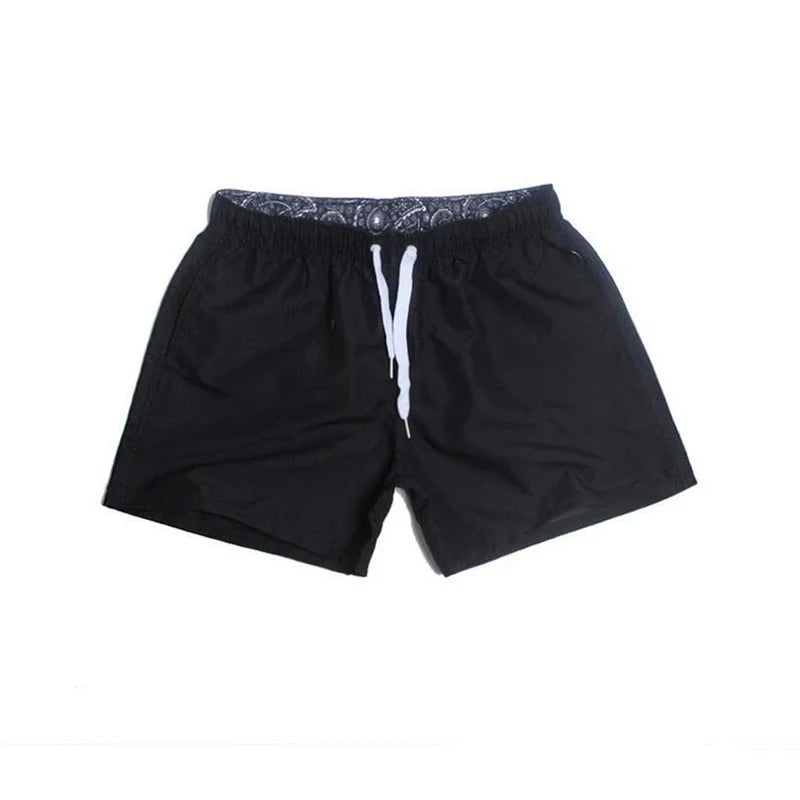 Men's Polyester Drawstring Closure Quick-Dry Swimwear Shorts