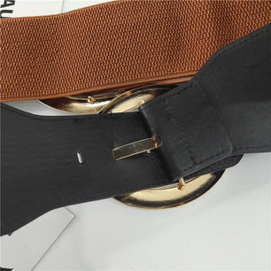 Women's PU Leather Adjustable Strap Pin Buckle Closure Belts