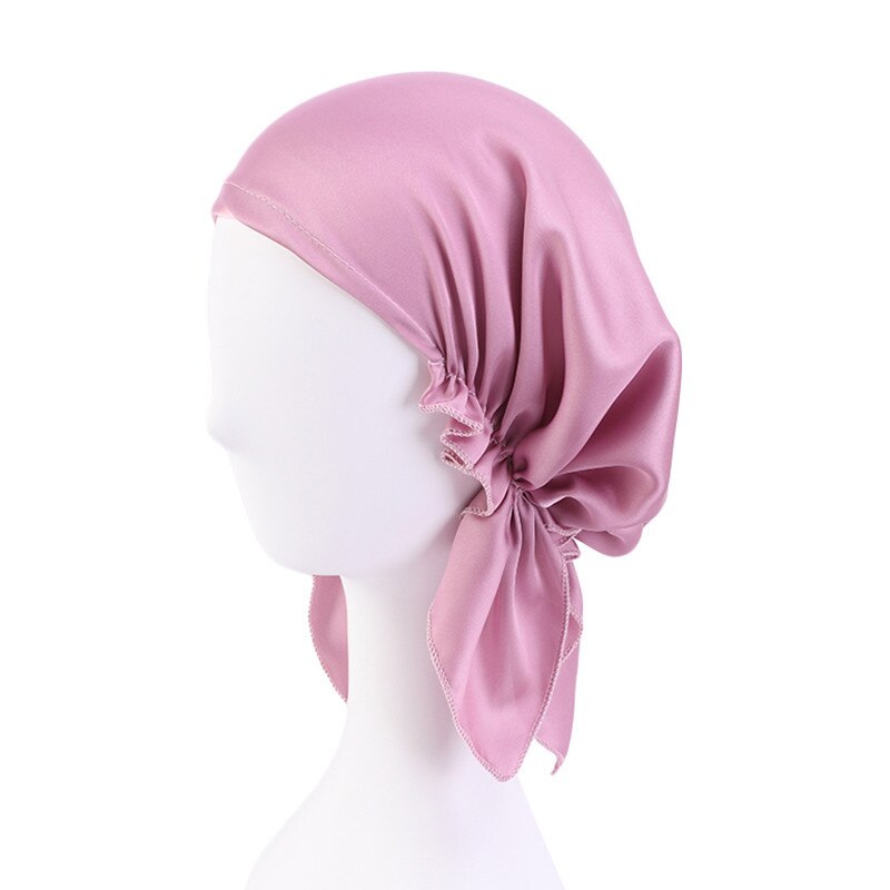 Women's Polyester Head Wrap Solid Pattern Casual Turban Caps