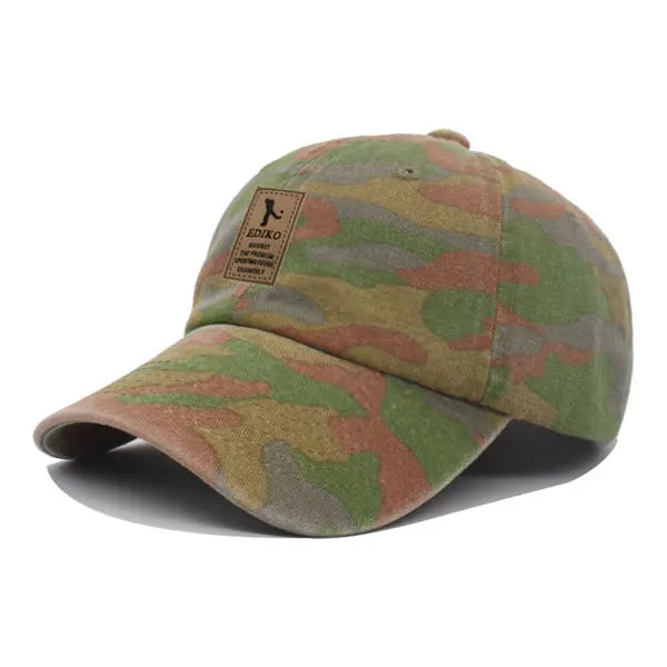 Men's Cotton Adjustable Camouflage Pattern Casual Baseball Caps