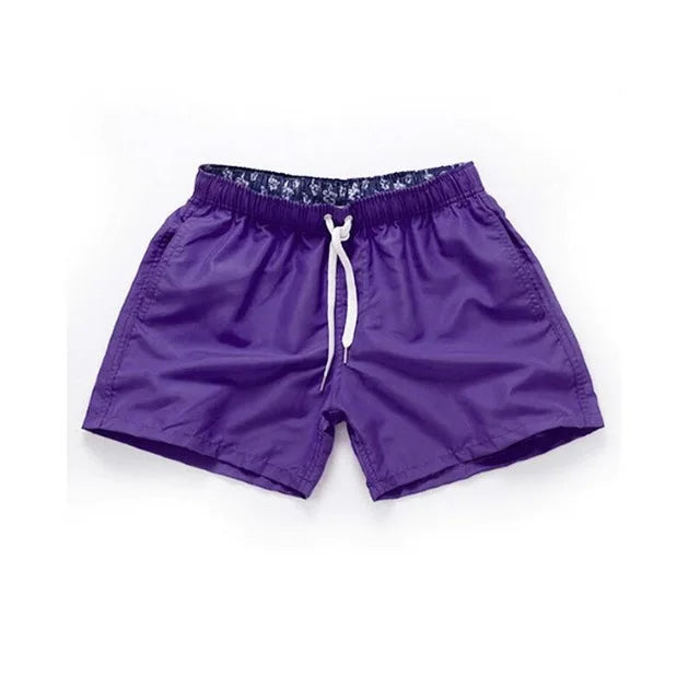 Men's Polyester Drawstring Closure Quick-Dry Swimwear Shorts