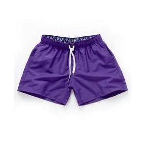 Men's Polyester Drawstring Closure Quick-Dry Swimwear Shorts