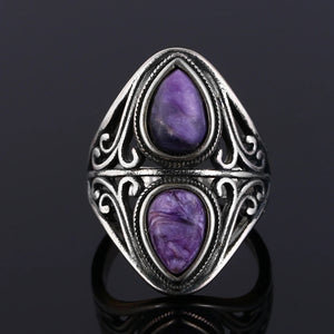 Women's 925 Sterling Silver Geometric Shape Vintage Party Ring