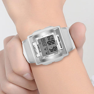 Kid's Alloy Case Buckle Clasp Square Shape Waterproof Watches