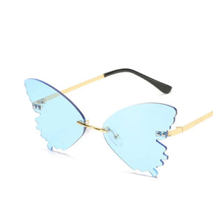 Women's Resin Frame Polaroid Lens Butterfly Shaped Sunglasses