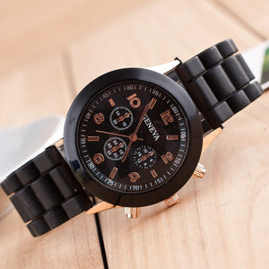 Kid's Silicone Shock Resistant Waterproof Buckle Quartz Watch