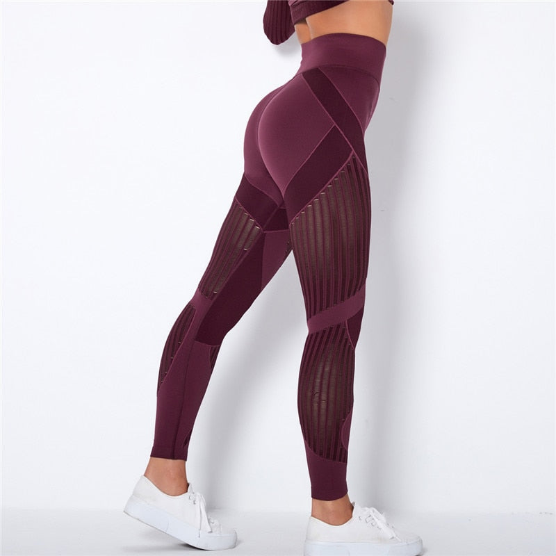 Women's Spandex High Elastic Waist Workout Fitness Yoga Legging