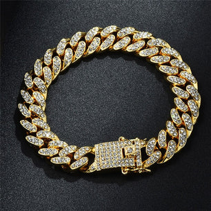 Men's Zinc Alloy Toggle-Clasps Butterfly Rhinestones Bracelet