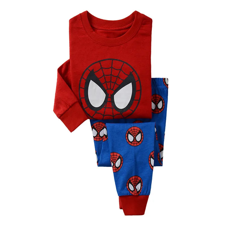 Kid's Boy Cotton O-Neck Full Sleeves Breathable Sleepwear Set