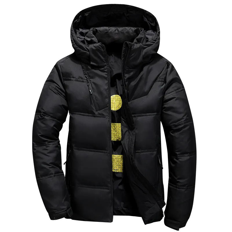 Men's Polyester Full Sleeves Zipper Closure Hooded Casual Jacket