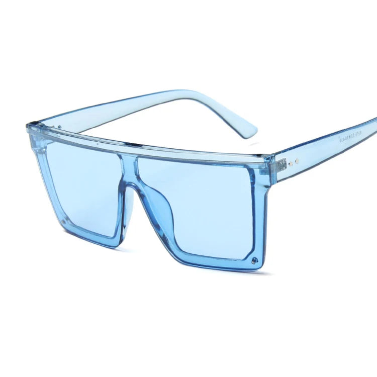 Women's Plastic Frame Polycarbonate Lens Square Shape Sunglasses