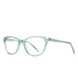 Kid's Cat Eye Acetate Frame Light Blocking Trendy Computer Glasses