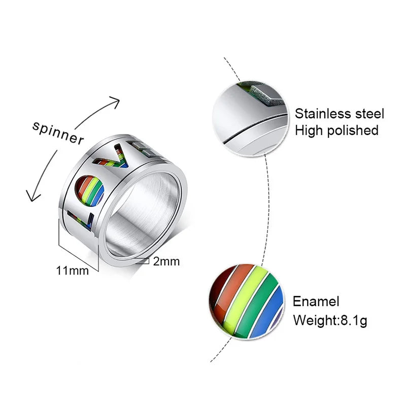 Men's Stainless Steel Tension Mount Setting Round Shaped Ring