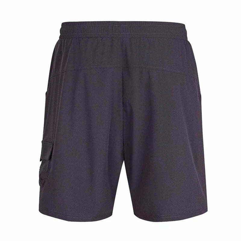 Men's Polyester Solid Pattern Breathable Fitness Sports Short