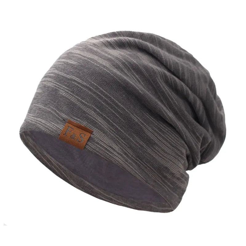 Men's Polyester Skullies Beanies Striped Pattern Casual Warm Cap