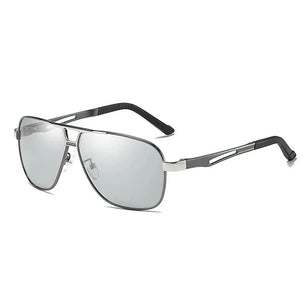 Men's Alloy Frame TAC Lens Square Shaped UV400 Trendy Sunglasses