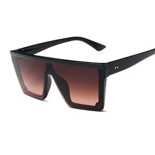 Women's Plastic Frame Polycarbonate Lens Square Shape Sunglasses