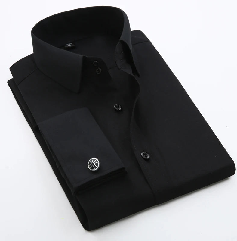 Men's Cotton Turn-Down Collar Full Sleeve Single Breasted Shirt