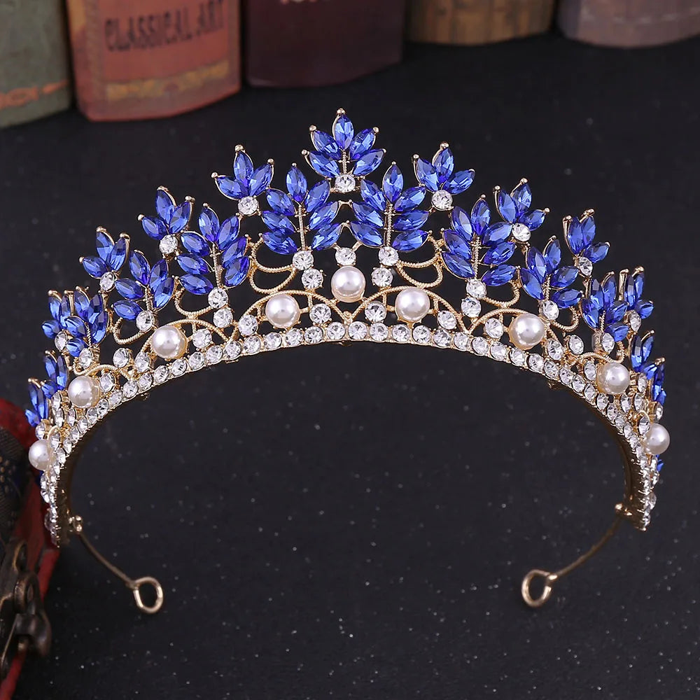 Women's Zinc Alloy Plant Pattern Tiaras Bridal Wedding Crown