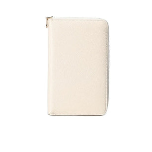 Men's Genuine Leather Solid Pattern Slot Pocket Trendy Wallets