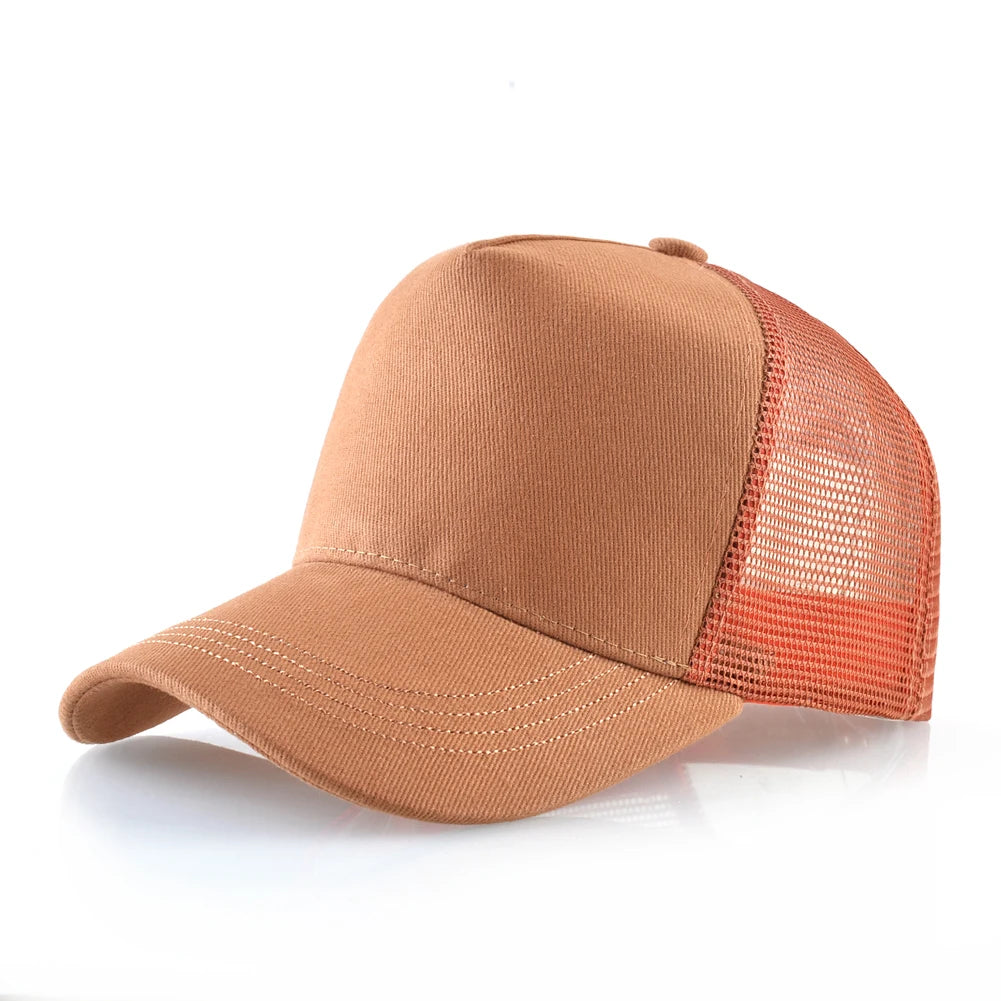 Men's Cotton Adjustable Strap Sun Protection Mixed Colors Cap