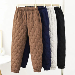 Women's Polyester High Waist Elastic Closure Casual Wear Trousers