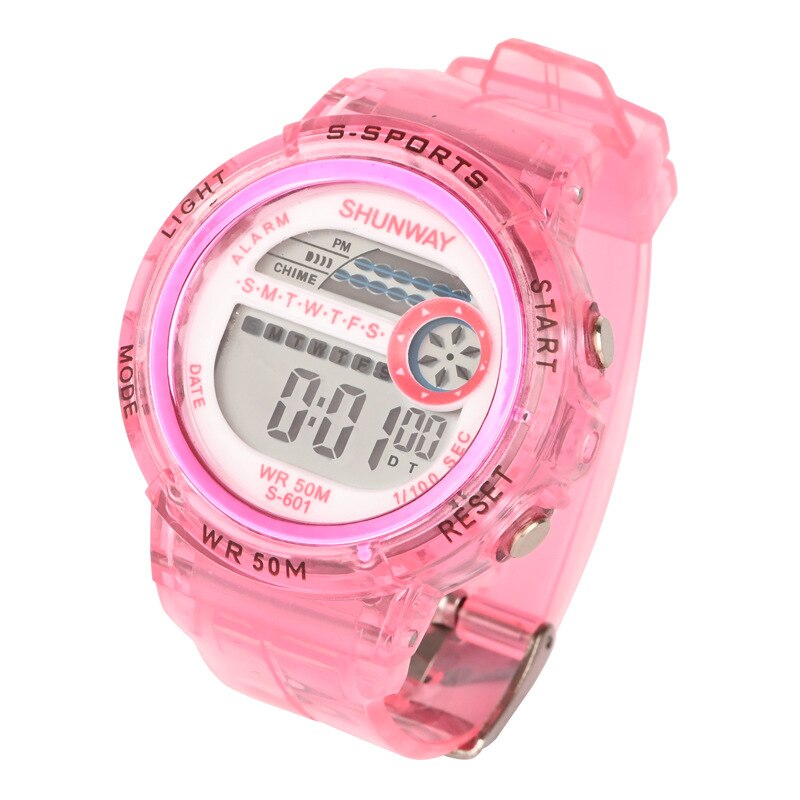 Kid's Boys Alloy Case Round Shape Waterproof Luminous Watch