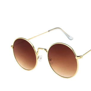 Women's Alloy Frame Polaroid Lens Round Shaped UV400 Sunglasses