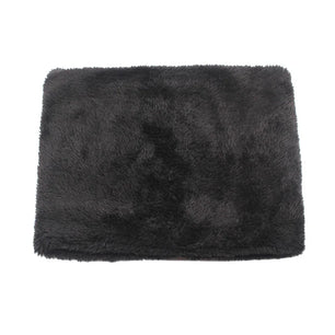 Men's Faux Fur Skullies Beanies Knitted Pattern Casual Warm Cap