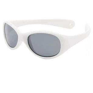 Kid's Acetate Frame Polycarbonate Lens Oval Shaped Sunglasses