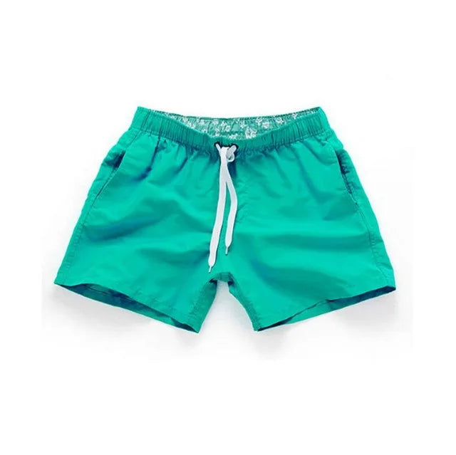 Men's Polyester Drawstring Closure Quick-Dry Swimwear Shorts