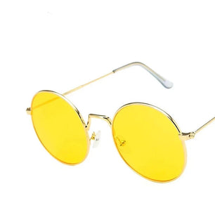 Women's Alloy Frame Polaroid Lens Round Shaped UV400 Sunglasses