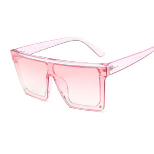 Women's Plastic Frame Polycarbonate Lens Square Shape Sunglasses