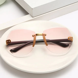 Kid's Polycarbonate Frame Polygon Shape Vintage Polygon Sunglasses