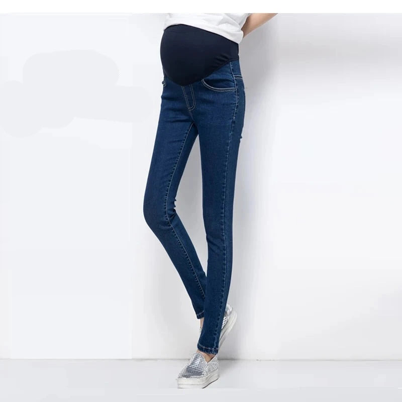 Women's Cotton High Waist Button Fly Closure Maternity Pants