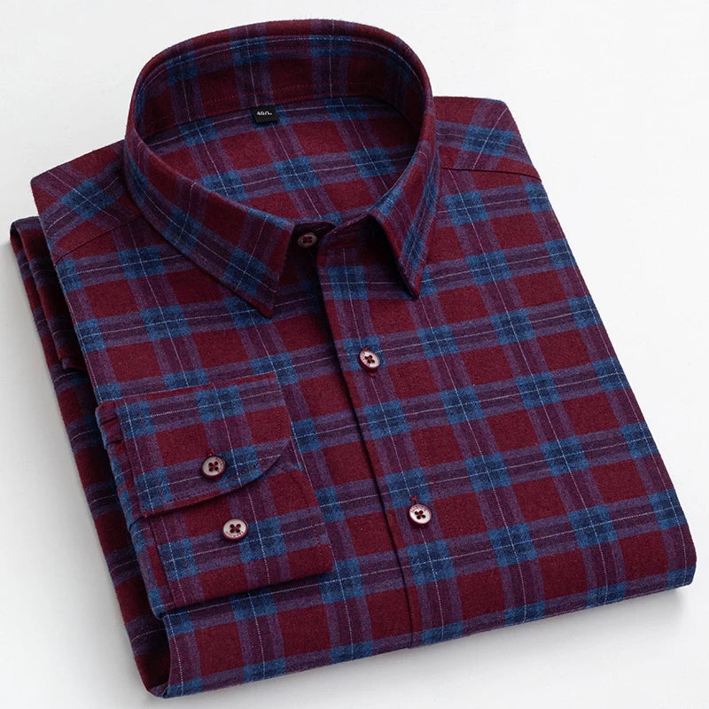 Men's Cotton Turndown Collar Full Sleeves Casual Wear Shirts