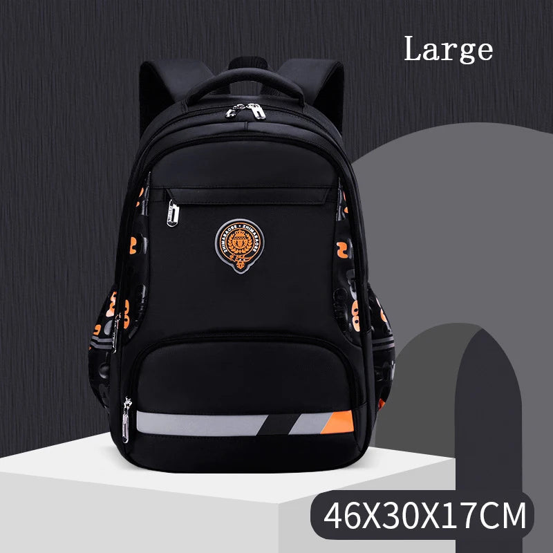 Kid's Girl Nylon Zipper Closure Trendy Waterproof School Backpack