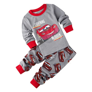 Kid's Boy Cotton O-Neck Full Sleeves Breathable Sleepwear Set