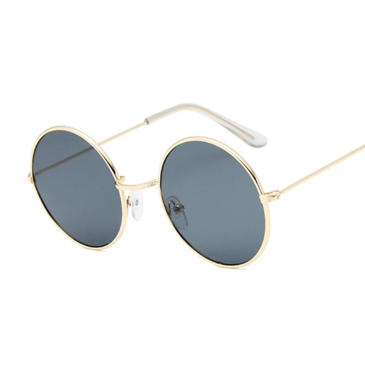 Women's Alloy Frame Polycarbonate Lens Round Shaped Sunglasses