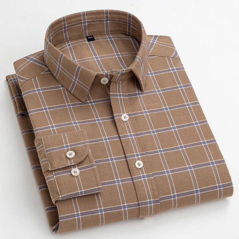 Men's Cotton Turndown Collar Full Sleeves Casual Wear Shirts