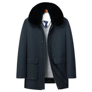 Men's Polyester Turn-Down Collar Full Sleeves Zipper Jackets