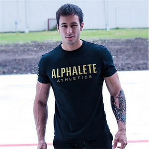 Men's Polyester Short Sleeve Pullover Closure Sportswear T-Shirt