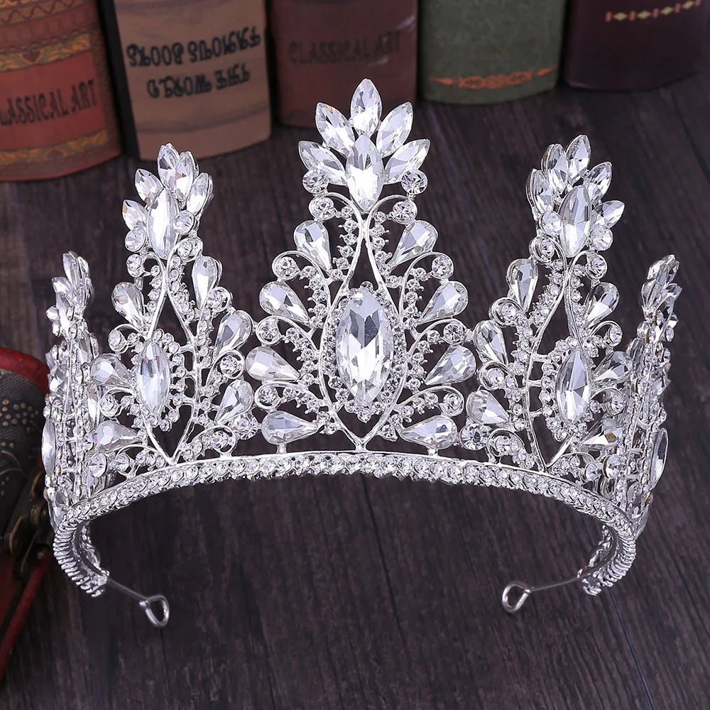 Women's Zinc Alloy Water Drop Pattern Tiaras Bridal Classic Crown