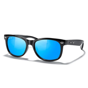 Kid's Acetate Frame Polaroid Lens Square Shaped UV400 Sunglasses