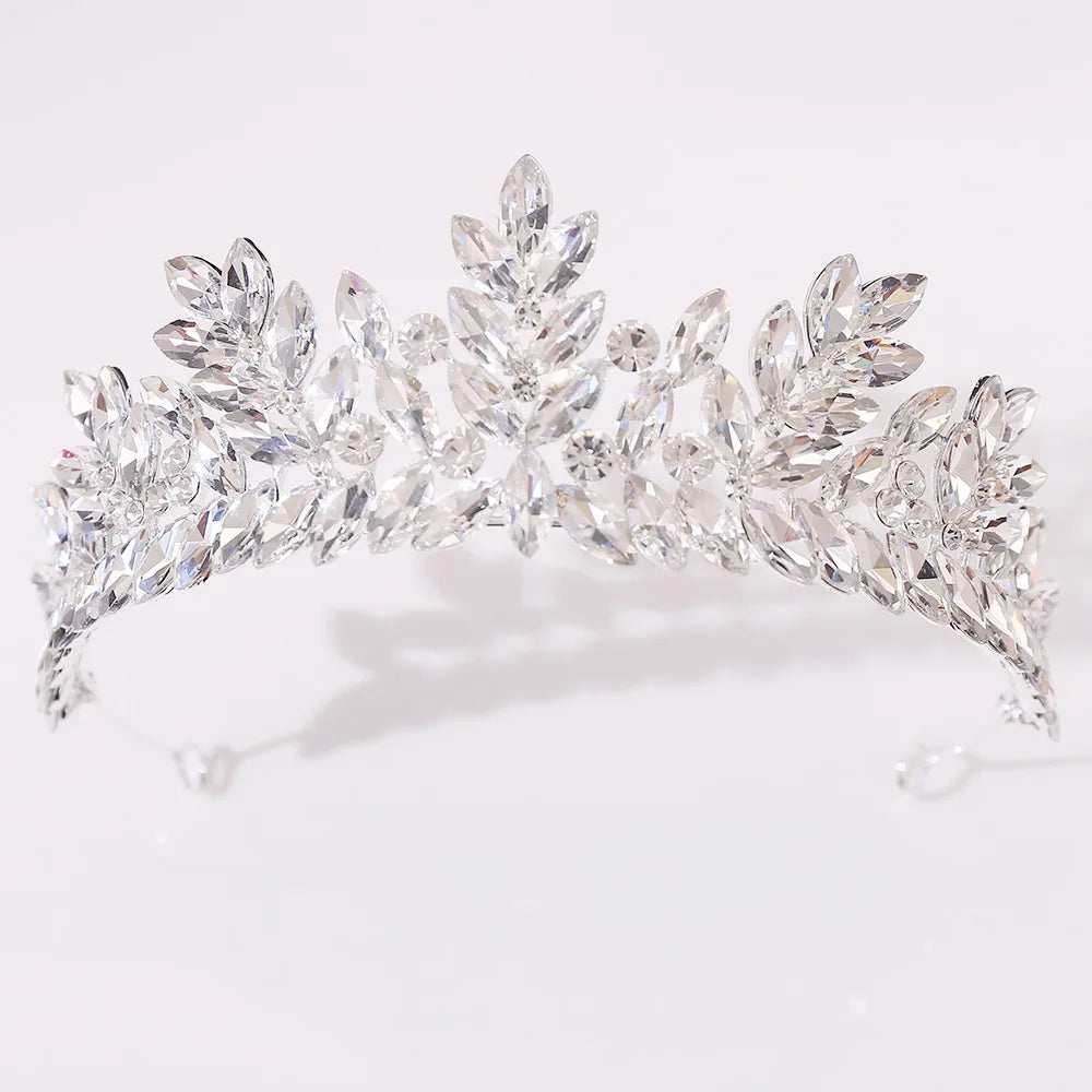 Women's Zinc Alloy Plant Pattern Tiaras Bridal Classic Crown