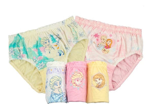 Kid's Girl 5Pcs Cotton Breathable Cartoon Underwear Panties